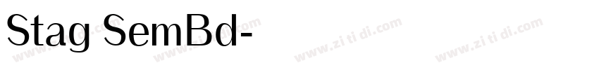 Stag SemBd字体转换 Stag SemBd字体转换